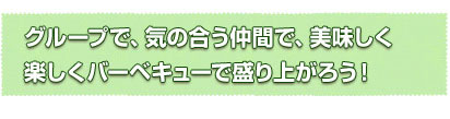 バーベキュー食材付きプラン